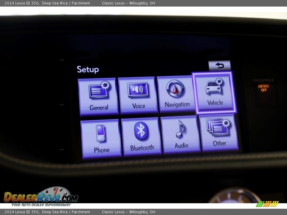 2014 Lexus ES 350 Deep Sea Mica / Parchment Photo #13