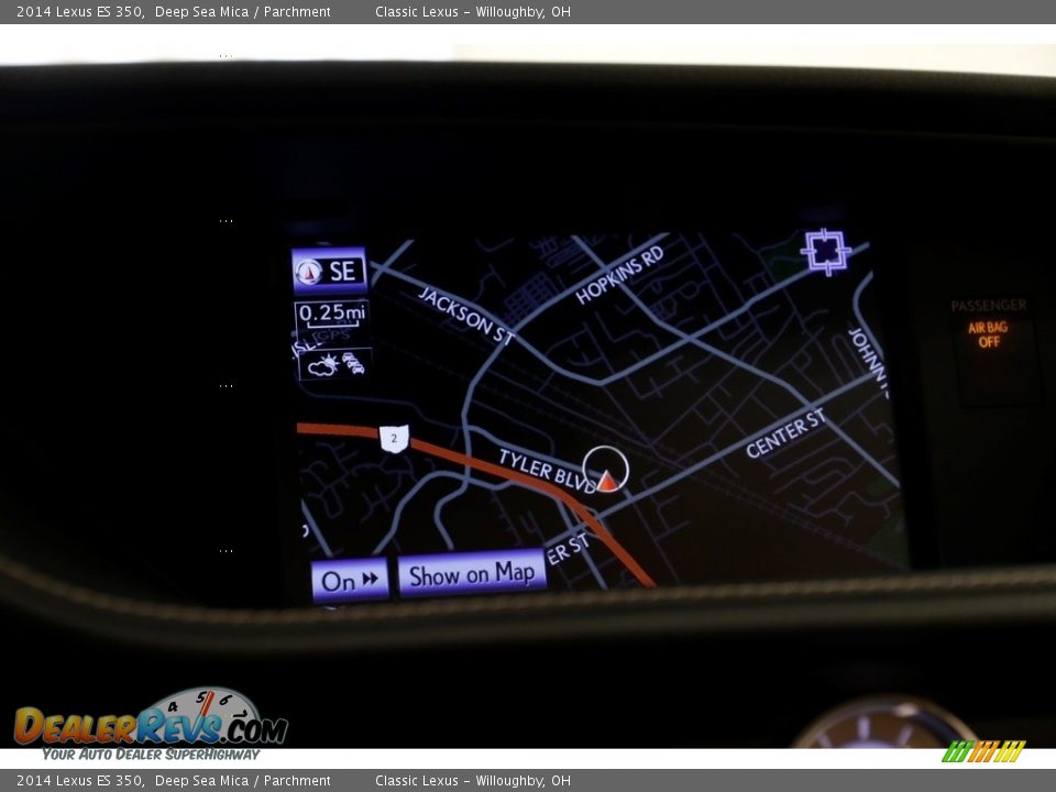 2014 Lexus ES 350 Deep Sea Mica / Parchment Photo #14