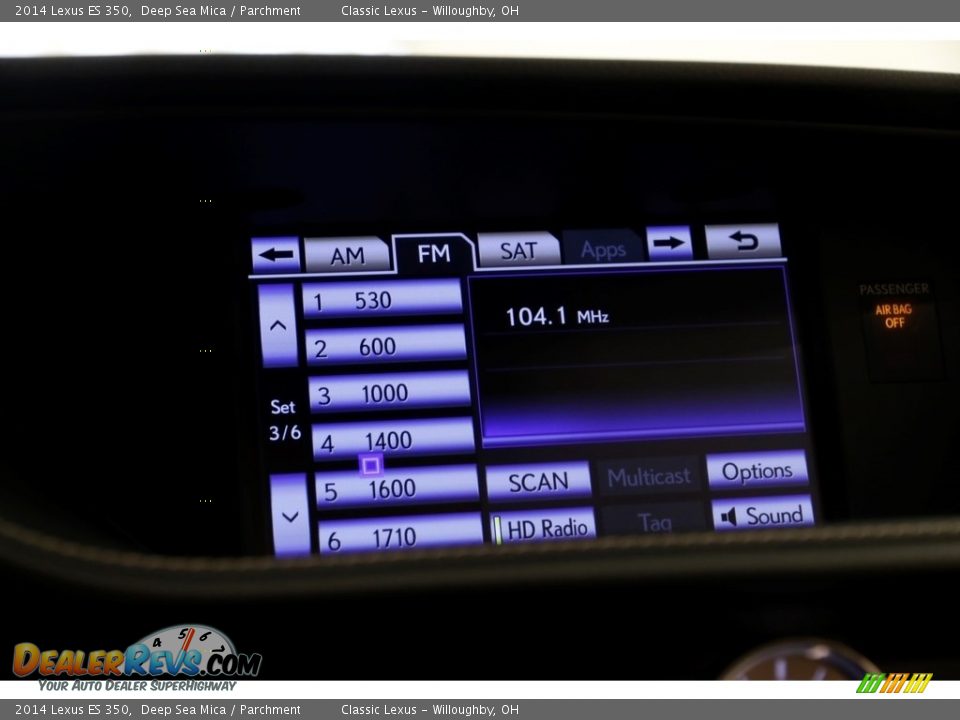 2014 Lexus ES 350 Deep Sea Mica / Parchment Photo #15