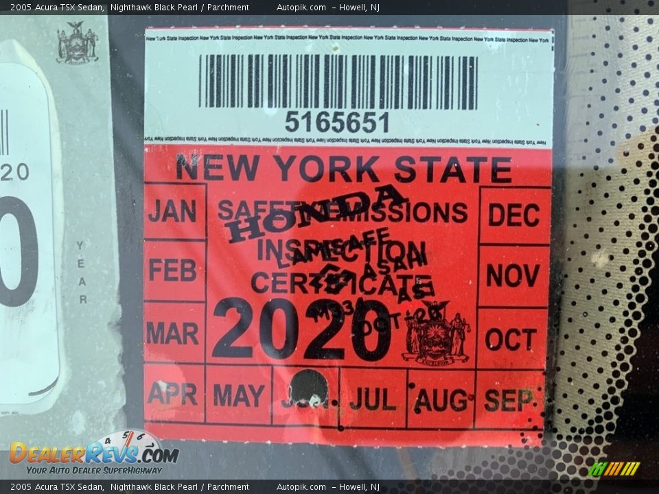 2005 Acura TSX Sedan Nighthawk Black Pearl / Parchment Photo #9
