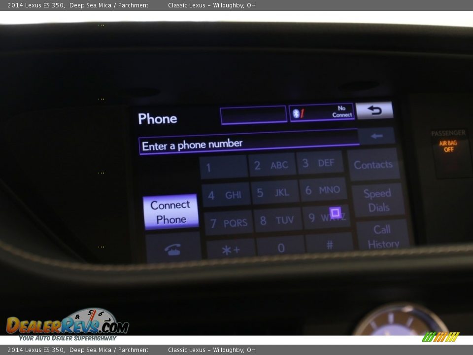 2014 Lexus ES 350 Deep Sea Mica / Parchment Photo #17