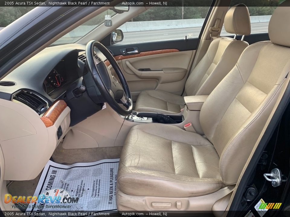2005 Acura TSX Sedan Nighthawk Black Pearl / Parchment Photo #10