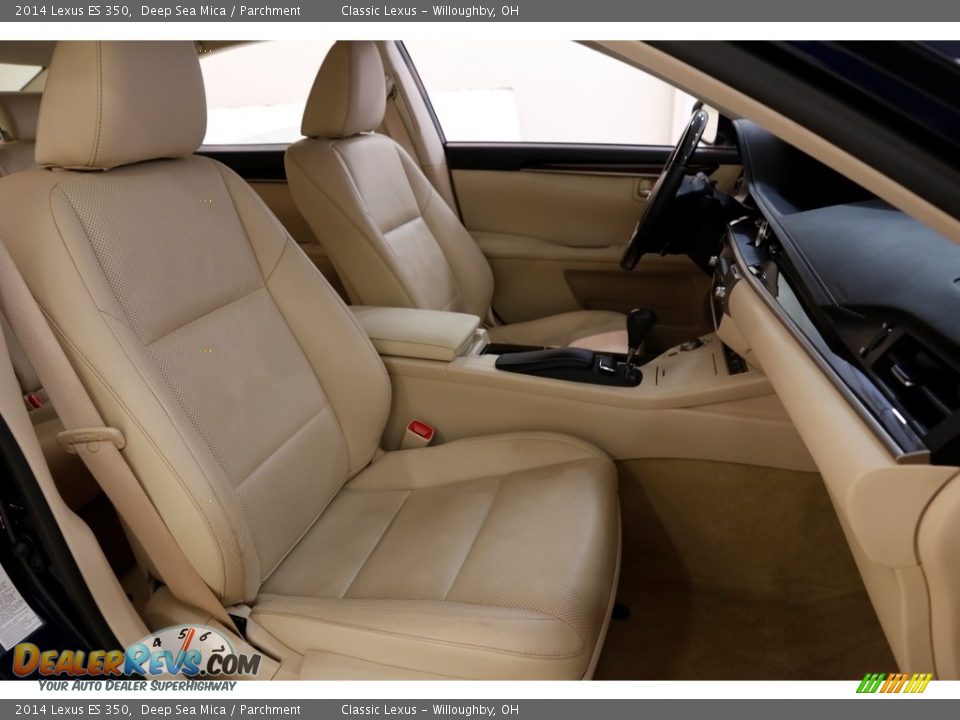 2014 Lexus ES 350 Deep Sea Mica / Parchment Photo #23