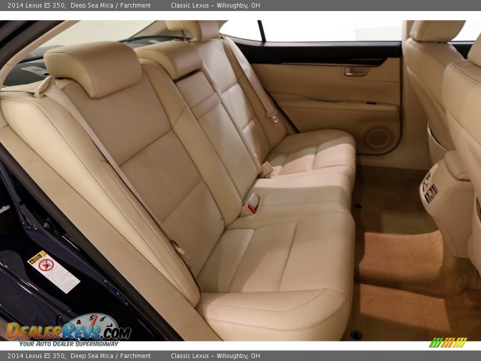 2014 Lexus ES 350 Deep Sea Mica / Parchment Photo #24