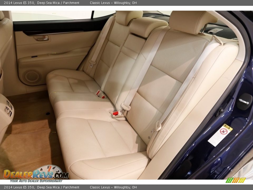 2014 Lexus ES 350 Deep Sea Mica / Parchment Photo #25