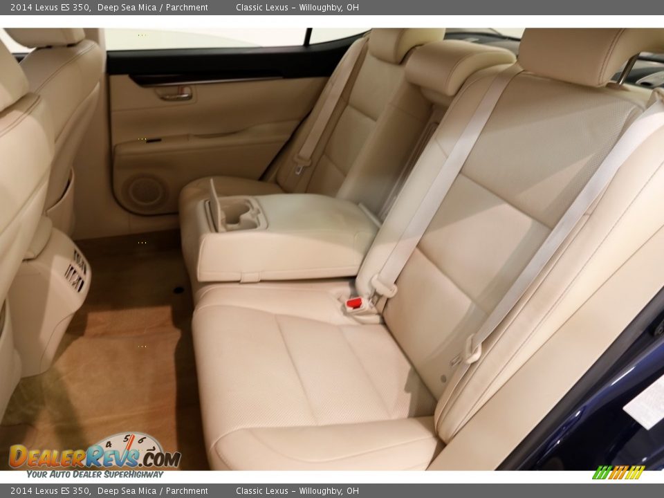 2014 Lexus ES 350 Deep Sea Mica / Parchment Photo #26