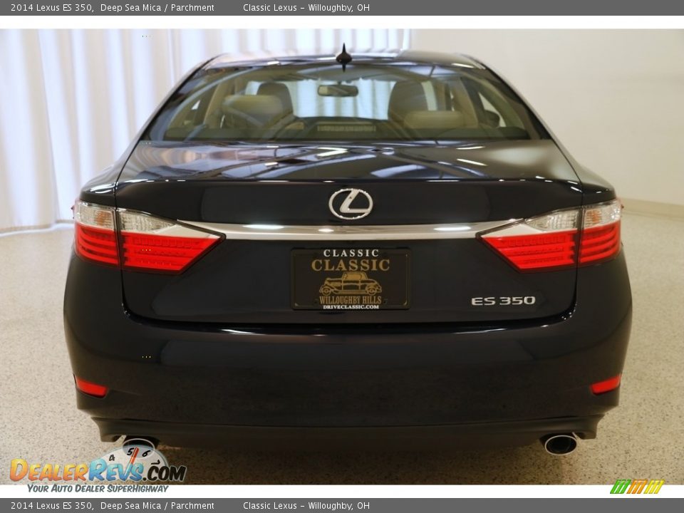 2014 Lexus ES 350 Deep Sea Mica / Parchment Photo #27