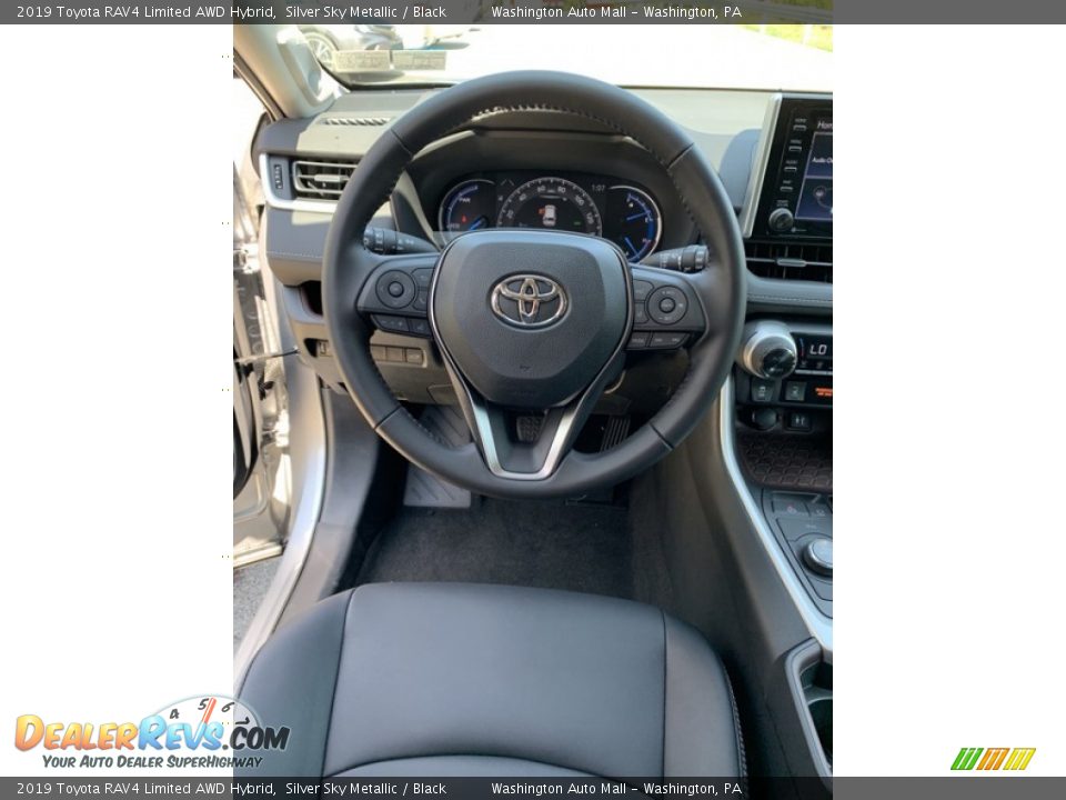 2019 Toyota RAV4 Limited AWD Hybrid Silver Sky Metallic / Black Photo #12