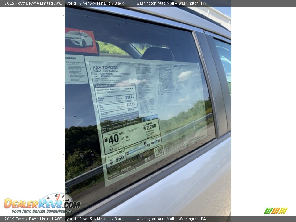 2019 Toyota RAV4 Limited AWD Hybrid Silver Sky Metallic / Black Photo #26
