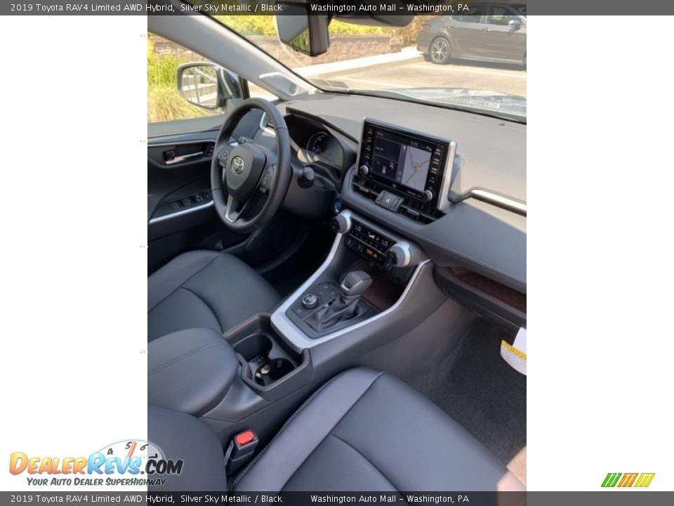 2019 Toyota RAV4 Limited AWD Hybrid Silver Sky Metallic / Black Photo #35
