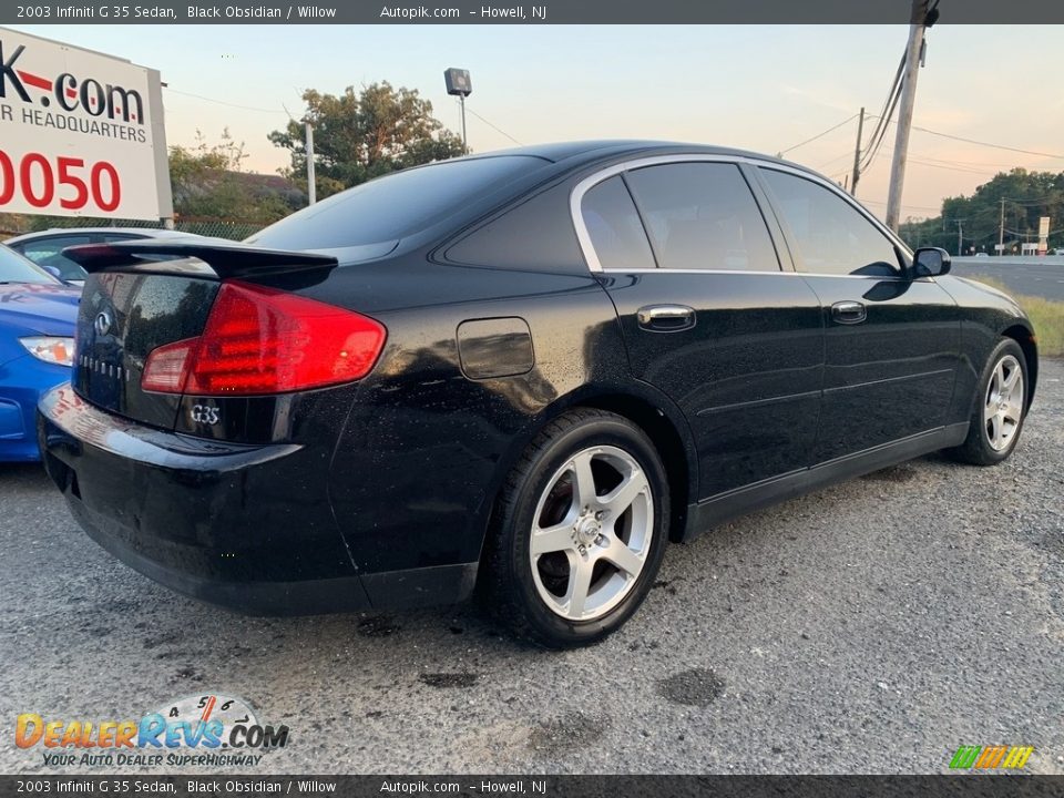 2003 Infiniti G 35 Sedan Black Obsidian / Willow Photo #3