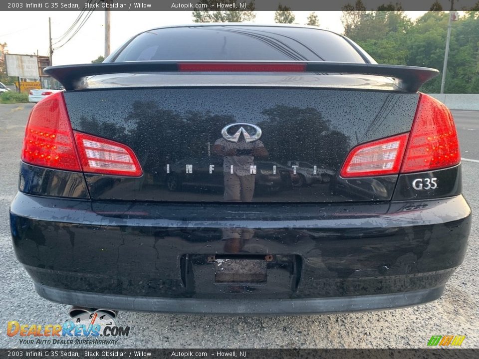 2003 Infiniti G 35 Sedan Black Obsidian / Willow Photo #4