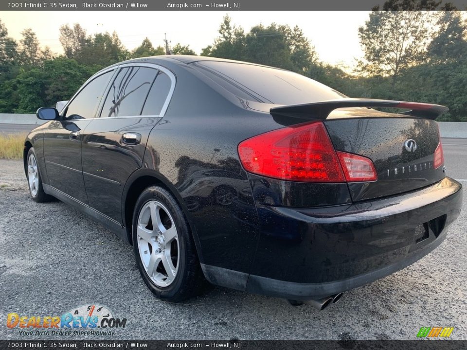 2003 Infiniti G 35 Sedan Black Obsidian / Willow Photo #5