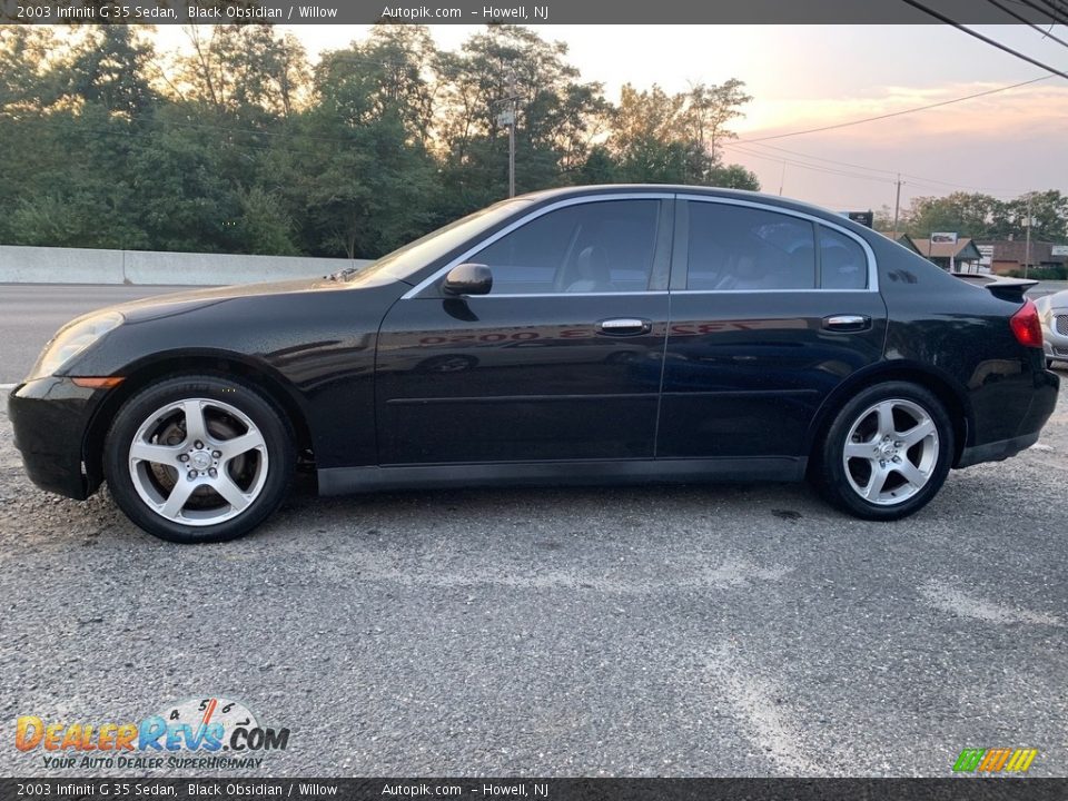 2003 Infiniti G 35 Sedan Black Obsidian / Willow Photo #6