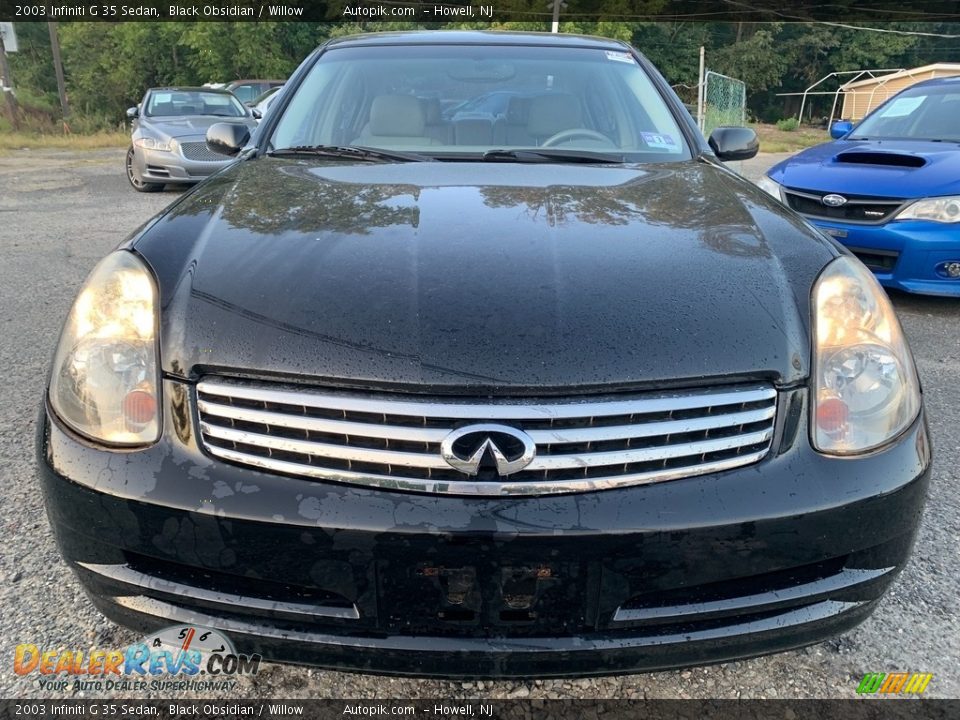 2003 Infiniti G 35 Sedan Black Obsidian / Willow Photo #8