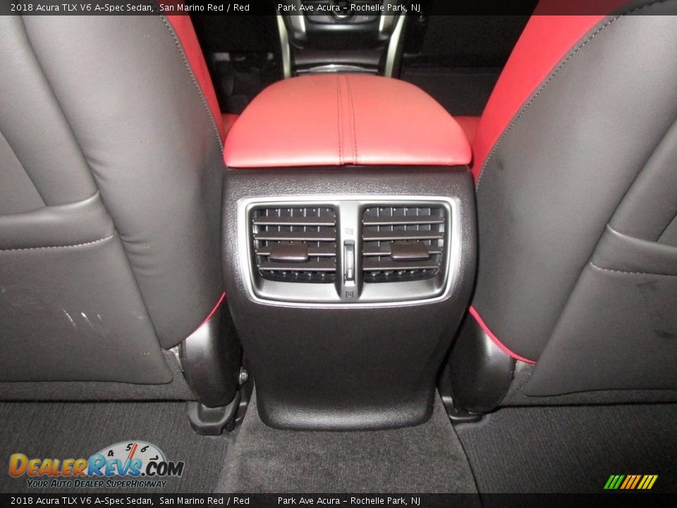 2018 Acura TLX V6 A-Spec Sedan San Marino Red / Red Photo #20