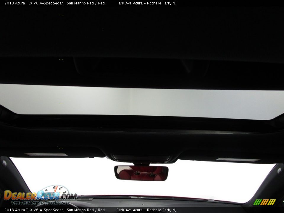2018 Acura TLX V6 A-Spec Sedan San Marino Red / Red Photo #22