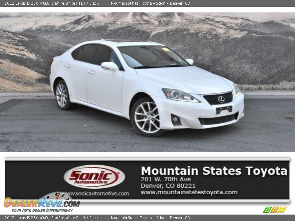 2012 Lexus IS 250 AWD Starfire White Pearl / Black Photo #1