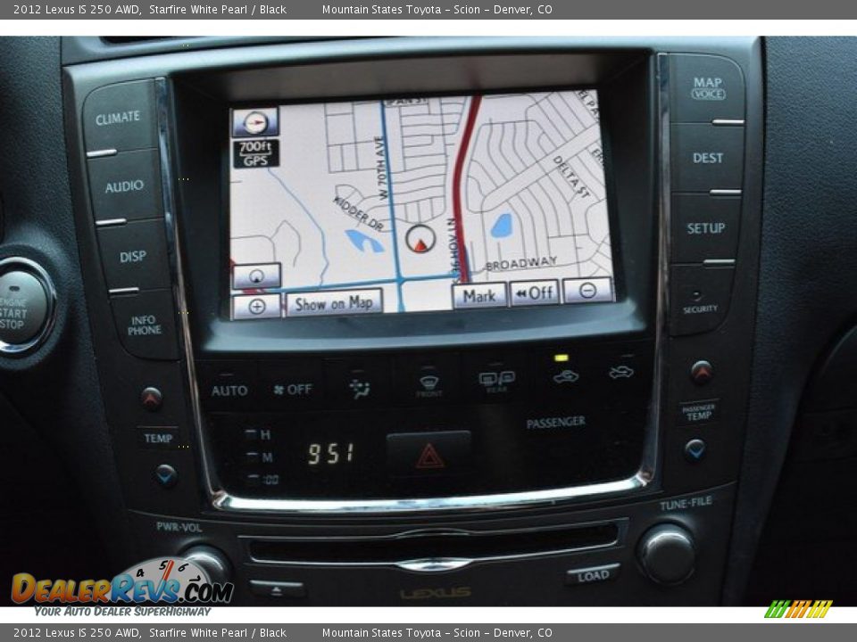 2012 Lexus IS 250 AWD Starfire White Pearl / Black Photo #11