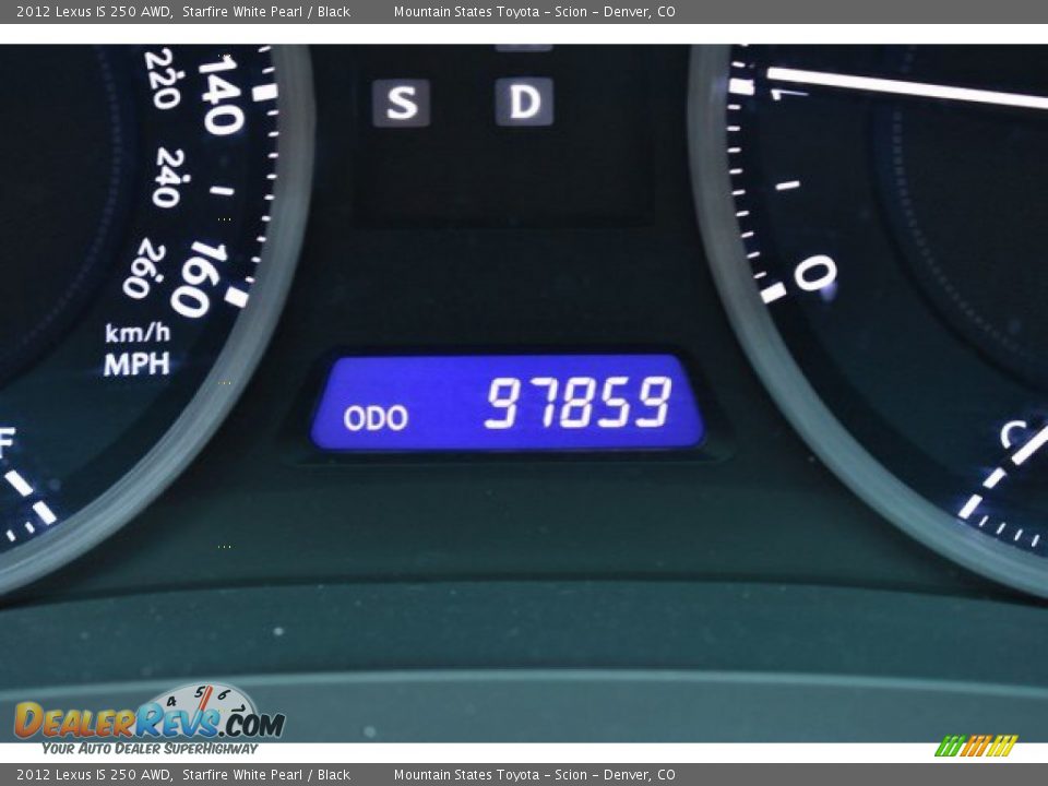 2012 Lexus IS 250 AWD Starfire White Pearl / Black Photo #12