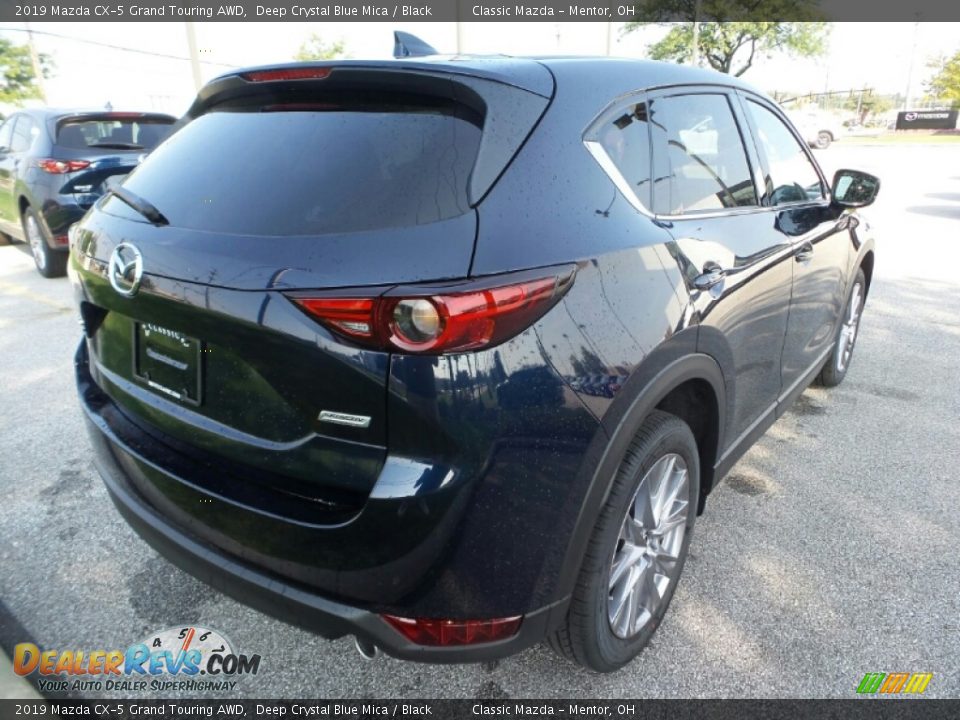 2019 Mazda CX-5 Grand Touring AWD Deep Crystal Blue Mica / Black Photo #7