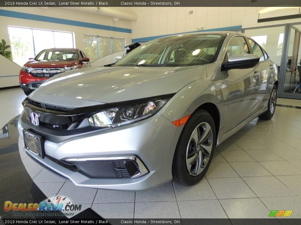 2019 Honda Civic LX Sedan Lunar Silver Metallic / Black Photo #1