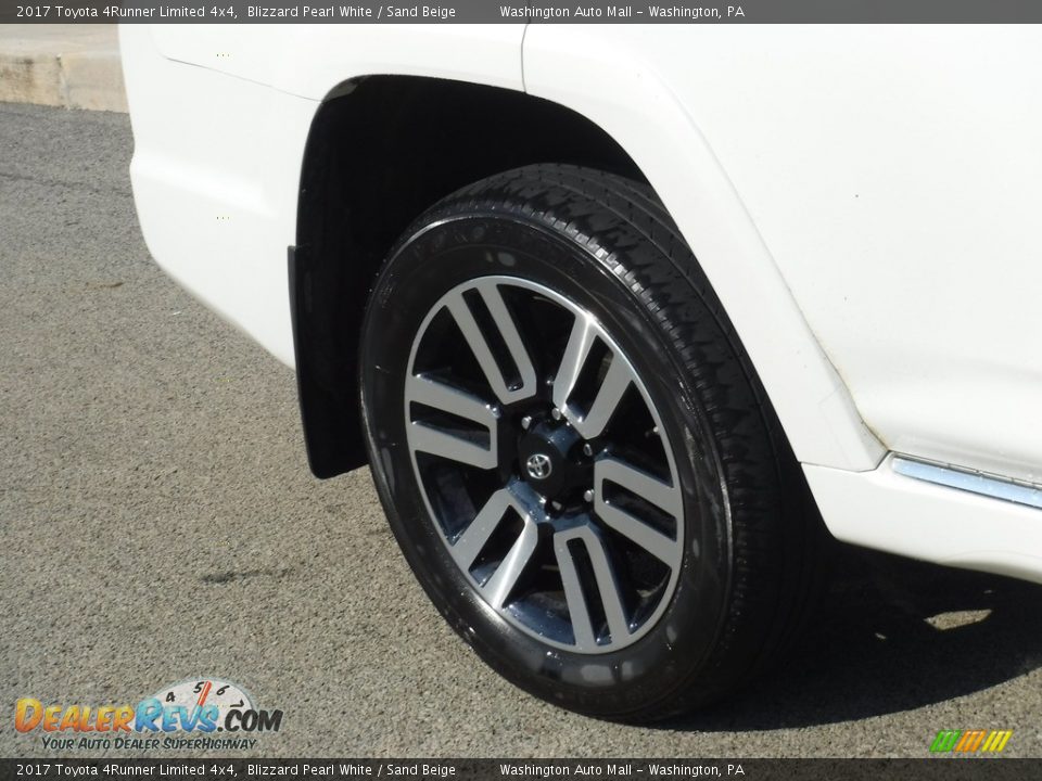 2017 Toyota 4Runner Limited 4x4 Blizzard Pearl White / Sand Beige Photo #3