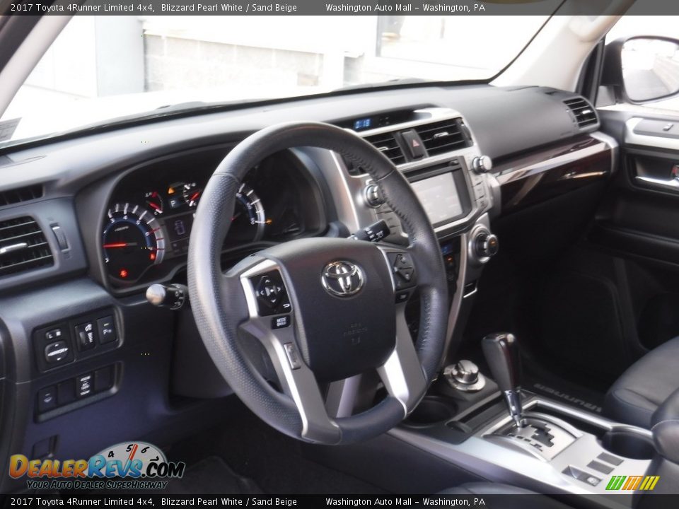 2017 Toyota 4Runner Limited 4x4 Blizzard Pearl White / Sand Beige Photo #12