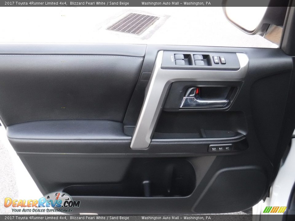 2017 Toyota 4Runner Limited 4x4 Blizzard Pearl White / Sand Beige Photo #13