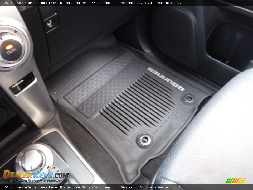 2017 Toyota 4Runner Limited 4x4 Blizzard Pearl White / Sand Beige Photo #17