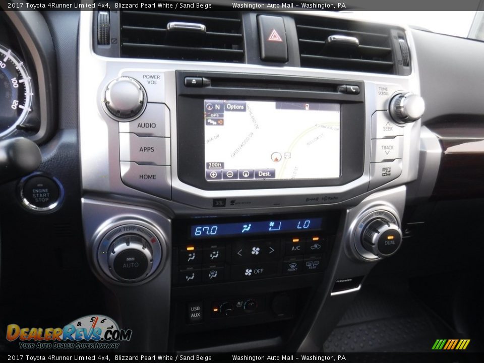 2017 Toyota 4Runner Limited 4x4 Blizzard Pearl White / Sand Beige Photo #18