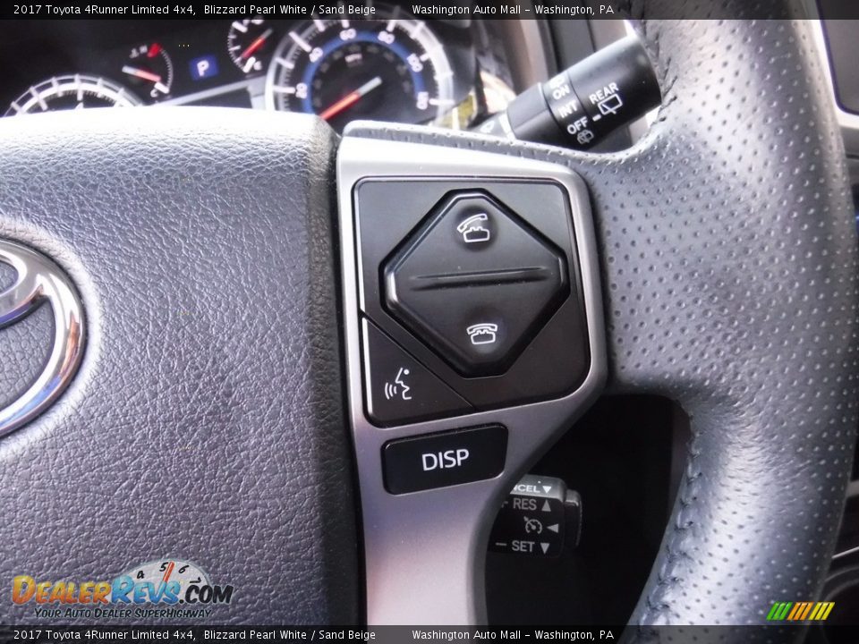 2017 Toyota 4Runner Limited 4x4 Blizzard Pearl White / Sand Beige Photo #23