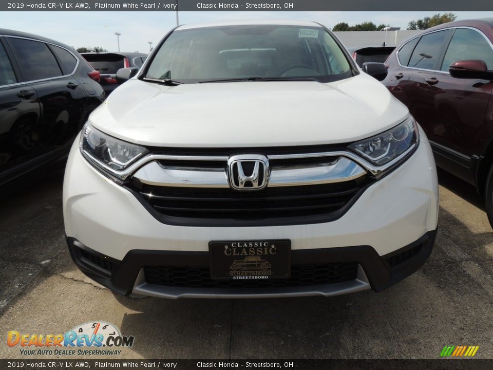 2019 Honda CR-V LX AWD Platinum White Pearl / Ivory Photo #2