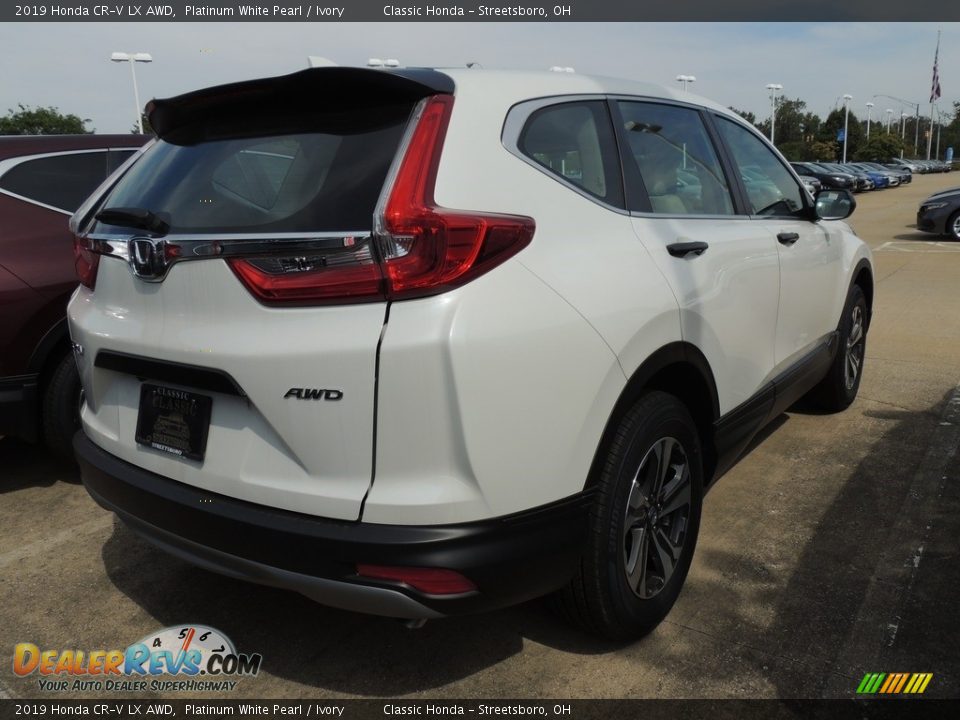 2019 Honda CR-V LX AWD Platinum White Pearl / Ivory Photo #4