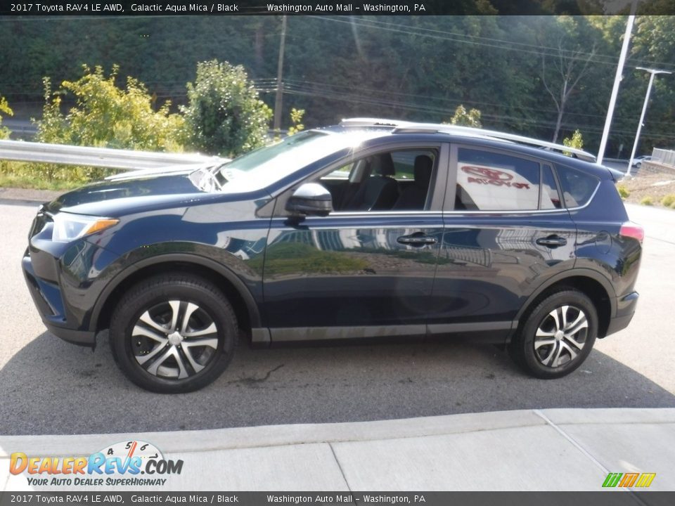 2017 Toyota RAV4 LE AWD Galactic Aqua Mica / Black Photo #6