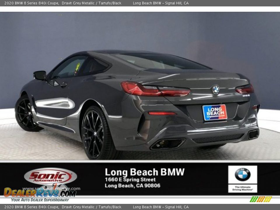 2020 BMW 8 Series 840i Coupe Dravit Grey Metallic / Tartufo/Black Photo #2