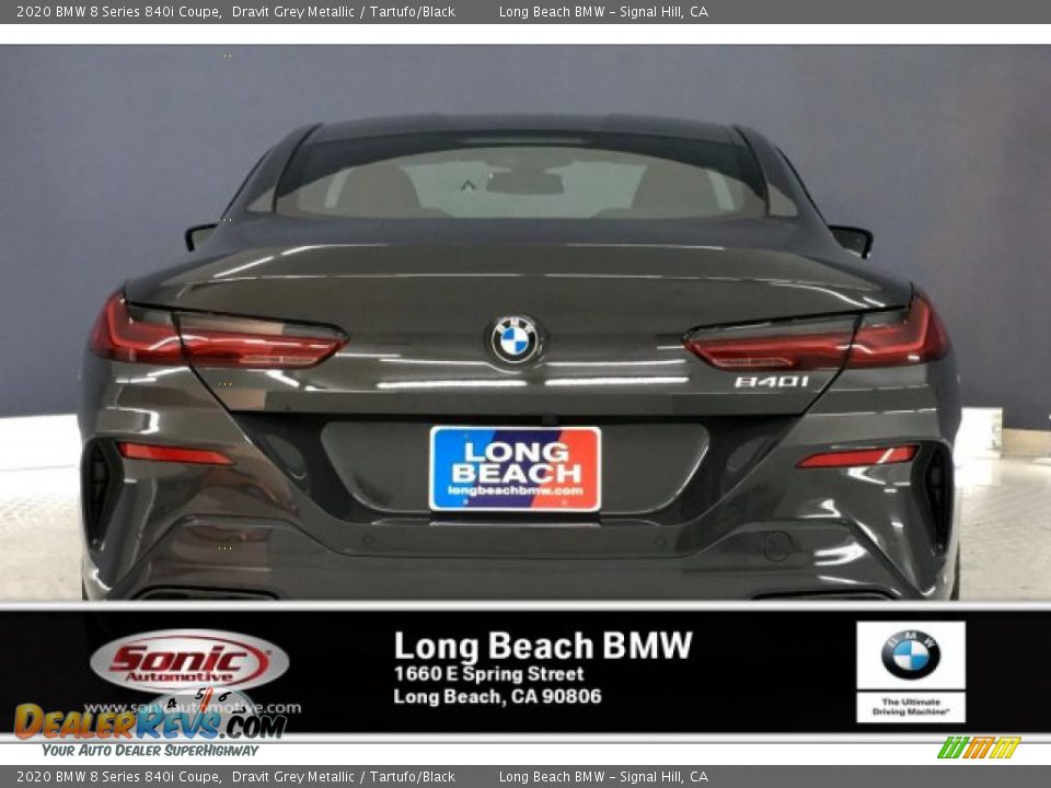 2020 BMW 8 Series 840i Coupe Dravit Grey Metallic / Tartufo/Black Photo #3