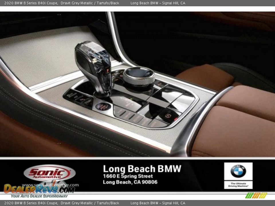 2020 BMW 8 Series 840i Coupe Dravit Grey Metallic / Tartufo/Black Photo #6