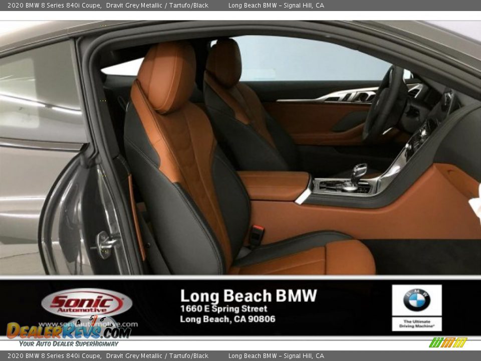 2020 BMW 8 Series 840i Coupe Dravit Grey Metallic / Tartufo/Black Photo #7