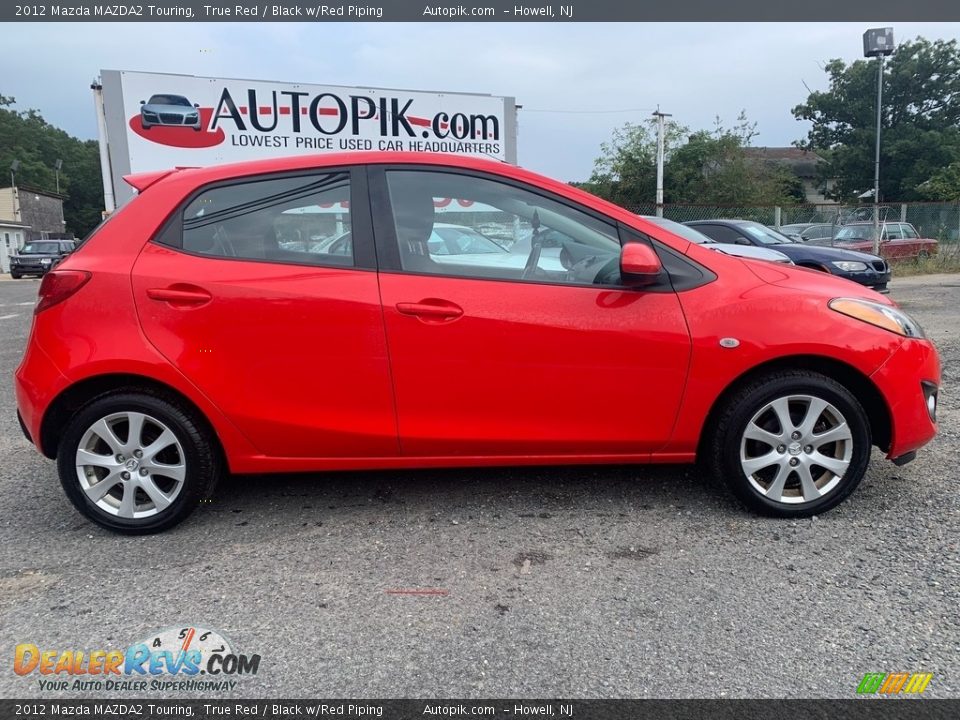 2012 Mazda MAZDA2 Touring True Red / Black w/Red Piping Photo #2