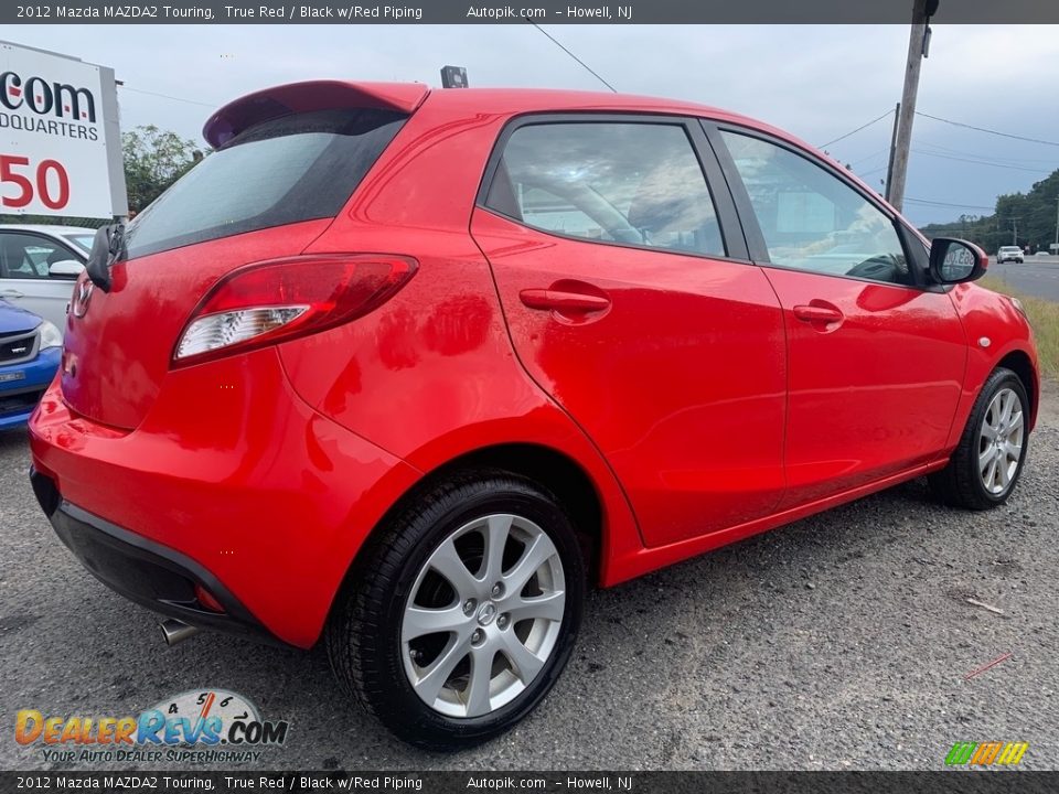 2012 Mazda MAZDA2 Touring True Red / Black w/Red Piping Photo #5