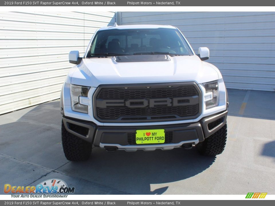 2019 Ford F150 SVT Raptor SuperCrew 4x4 Oxford White / Black Photo #3