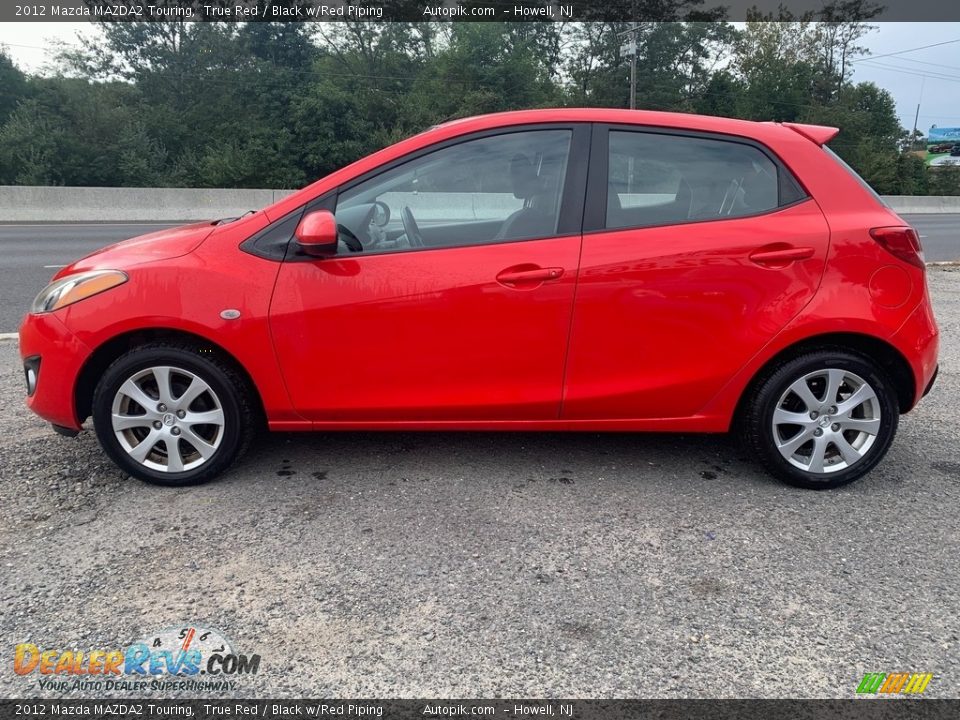 2012 Mazda MAZDA2 Touring True Red / Black w/Red Piping Photo #6