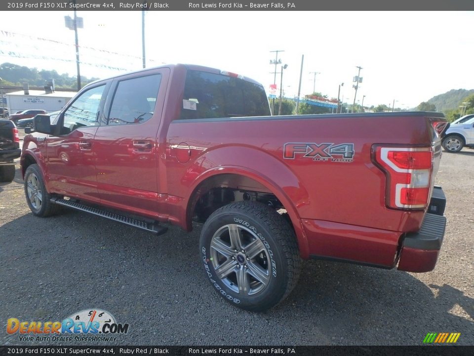 2019 Ford F150 XLT SuperCrew 4x4 Ruby Red / Black Photo #4