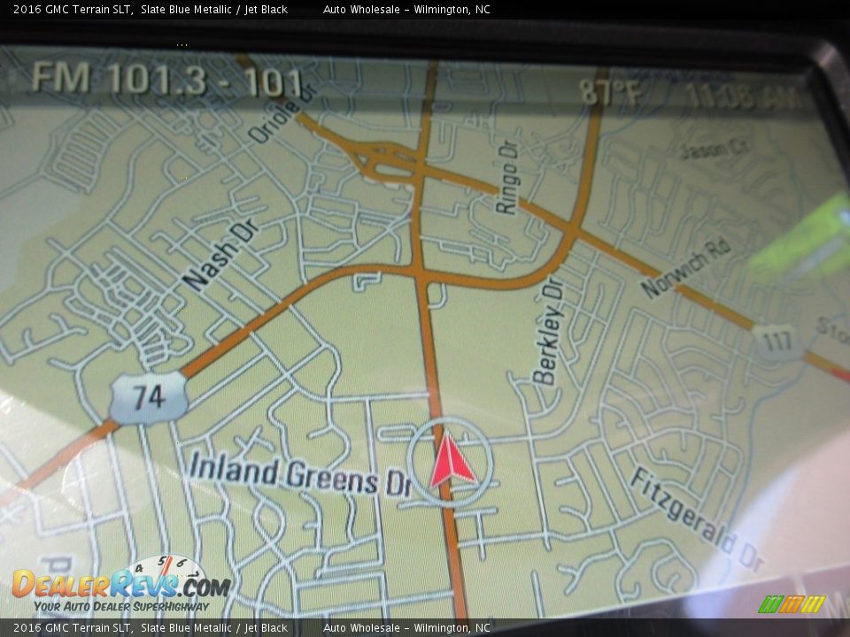 2016 GMC Terrain SLT Slate Blue Metallic / Jet Black Photo #17