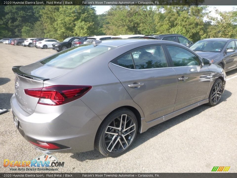 2020 Hyundai Elantra Sport Fluid Metal / Black Photo #2