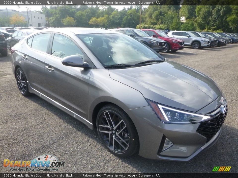 2020 Hyundai Elantra Sport Fluid Metal / Black Photo #3