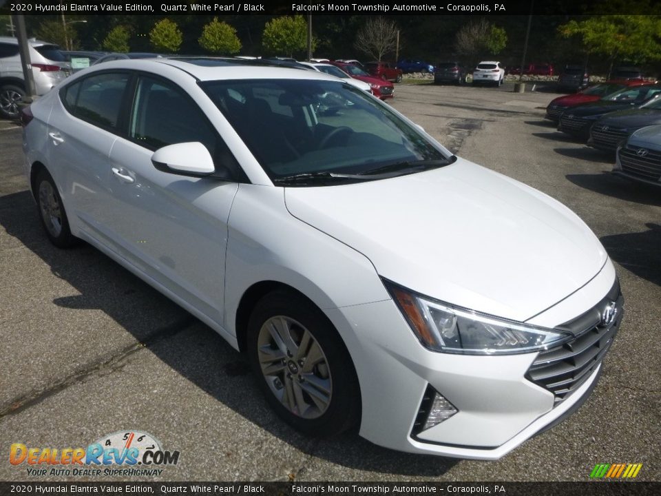 2020 Hyundai Elantra Value Edition Quartz White Pearl / Black Photo #3