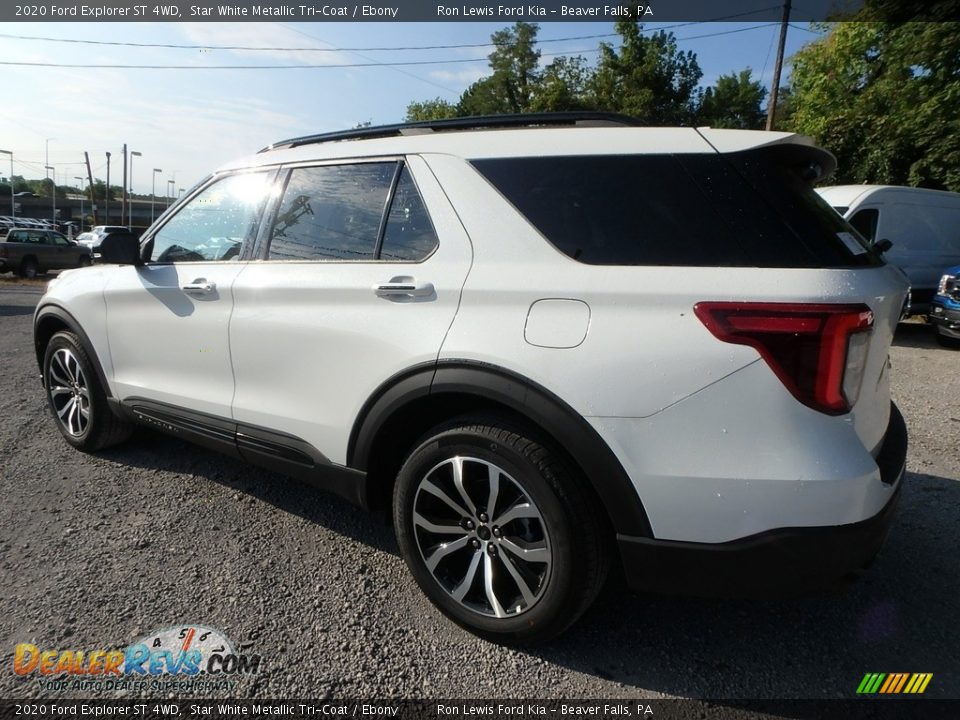 2020 Ford Explorer ST 4WD Star White Metallic Tri-Coat / Ebony Photo #5