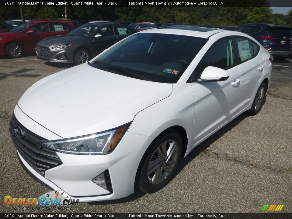 2020 Hyundai Elantra Value Edition Quartz White Pearl / Black Photo #5